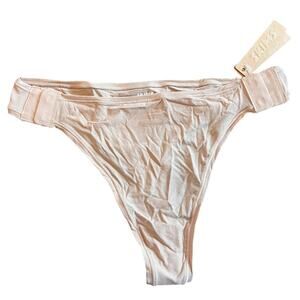 NWT Skims Adaptive thong underwear. Disability friendly - clay, size M